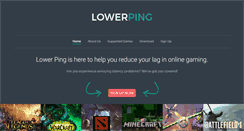Desktop Screenshot of lowerping.com